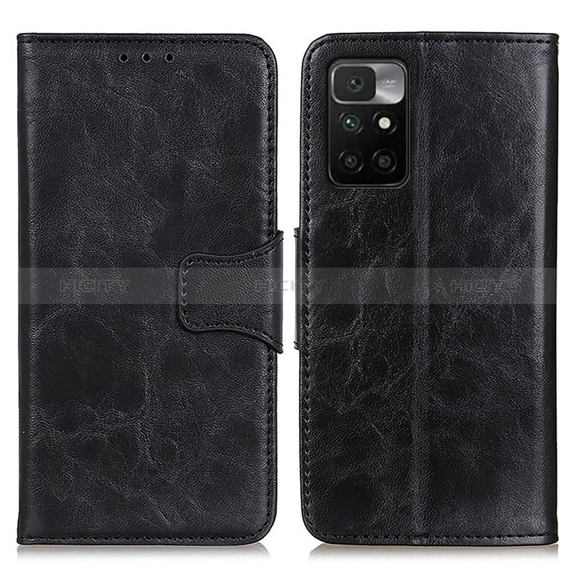 Funda de Cuero Cartera con Soporte Carcasa M02L para Xiaomi Redmi Note 11 4G (2021) Negro