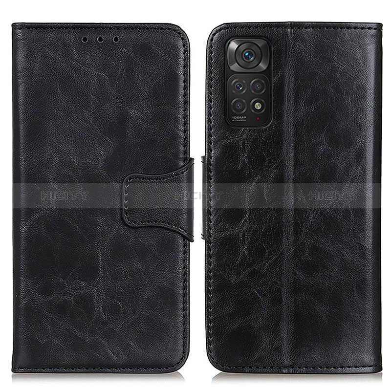 Funda de Cuero Cartera con Soporte Carcasa M02L para Xiaomi Redmi Note 11 4G (2022) Negro