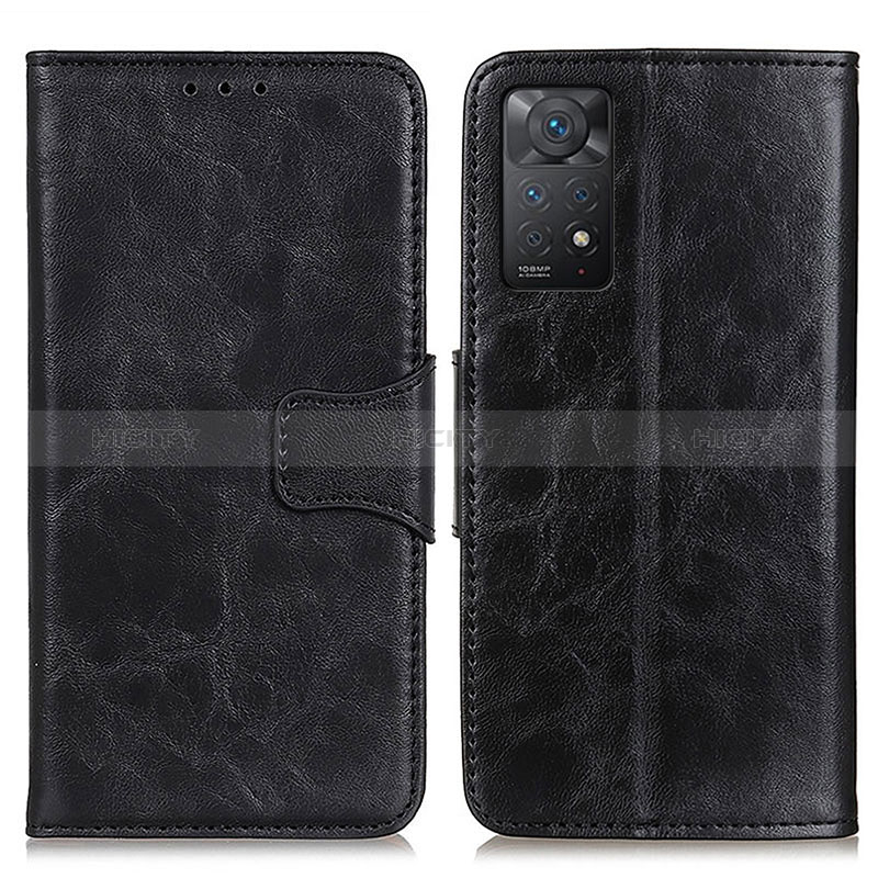 Funda de Cuero Cartera con Soporte Carcasa M02L para Xiaomi Redmi Note 11 Pro 4G Negro