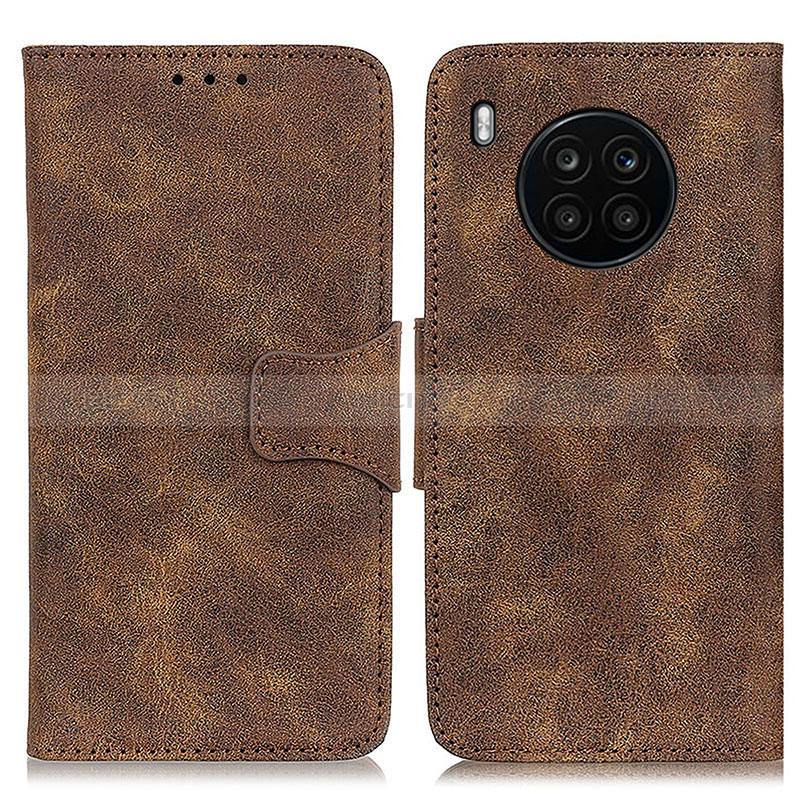 Funda de Cuero Cartera con Soporte Carcasa M03L para Huawei Nova 8i Marron