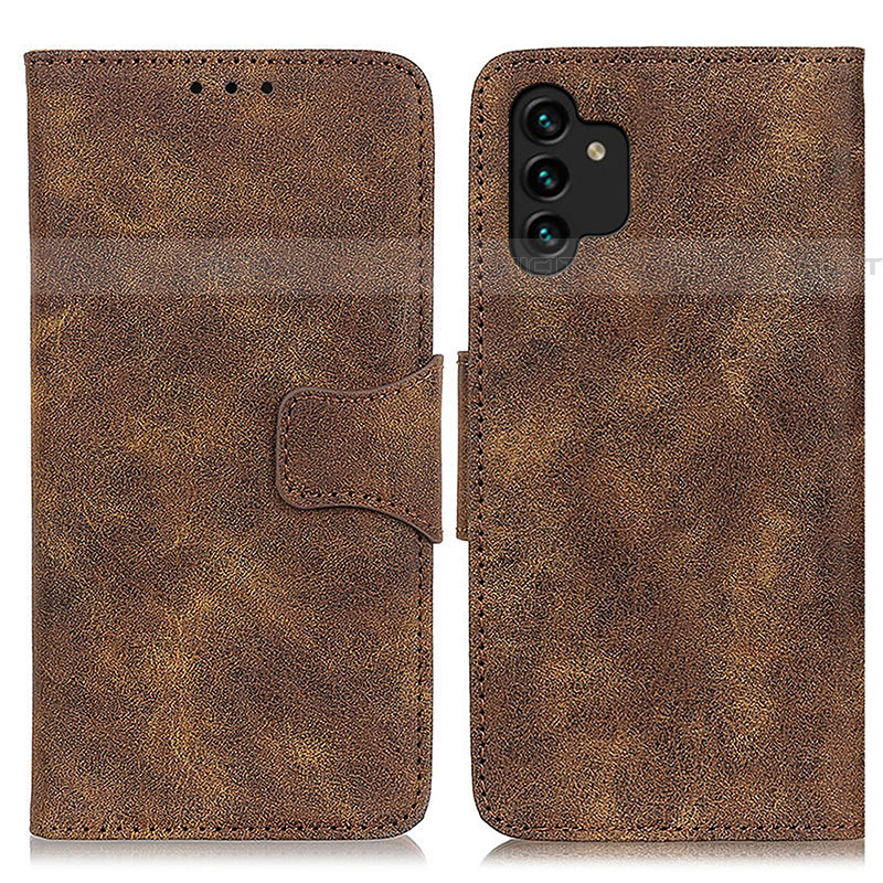 Funda de Cuero Cartera con Soporte Carcasa M03L para Samsung Galaxy A04s Marron