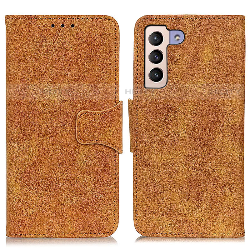 Funda de Cuero Cartera con Soporte Carcasa M03L para Samsung Galaxy S21 Plus 5G Caqui