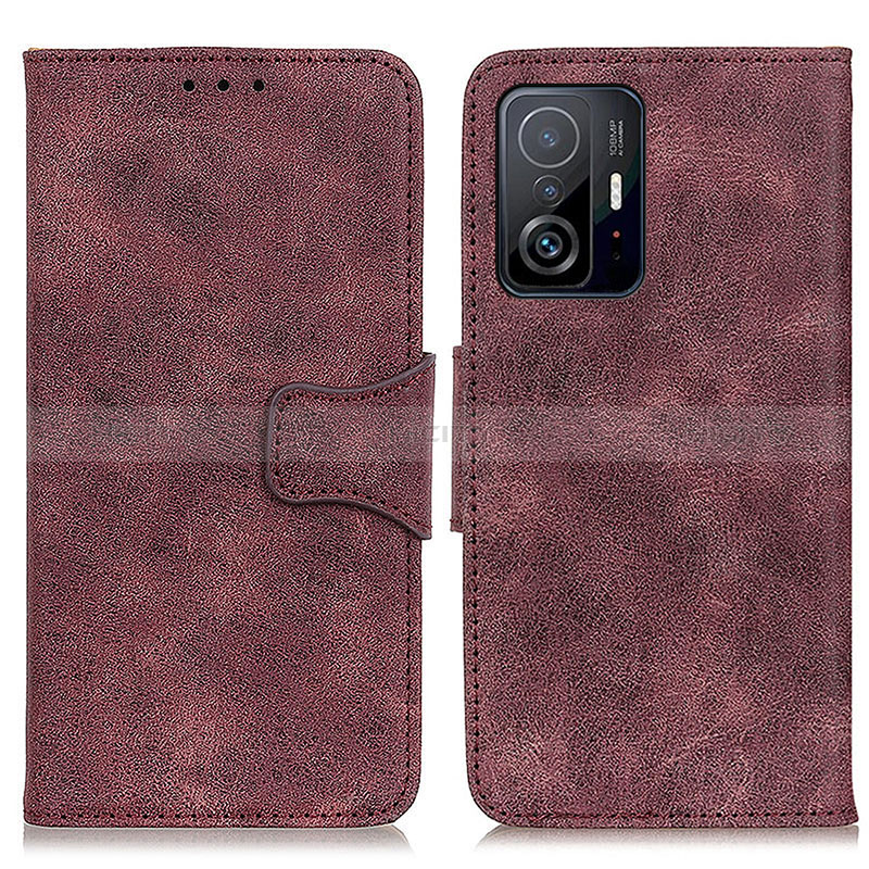 Funda de Cuero Cartera con Soporte Carcasa M03L para Xiaomi Mi 11T 5G Morado