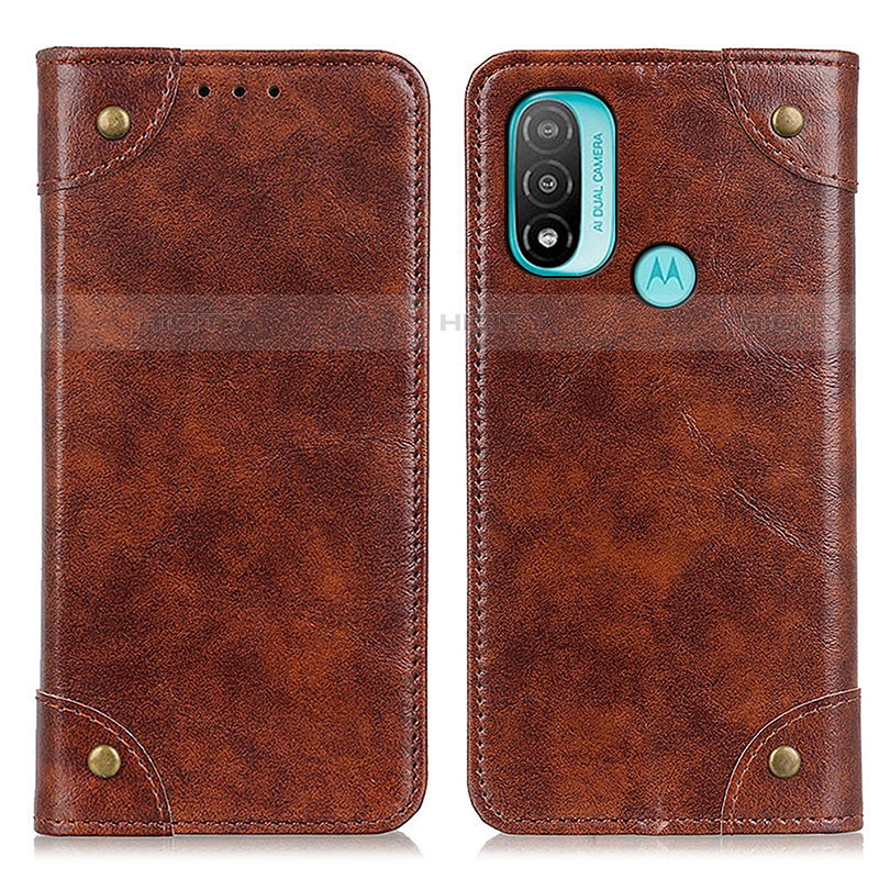 Funda de Cuero Cartera con Soporte Carcasa M04L para Motorola Moto E30 Marron