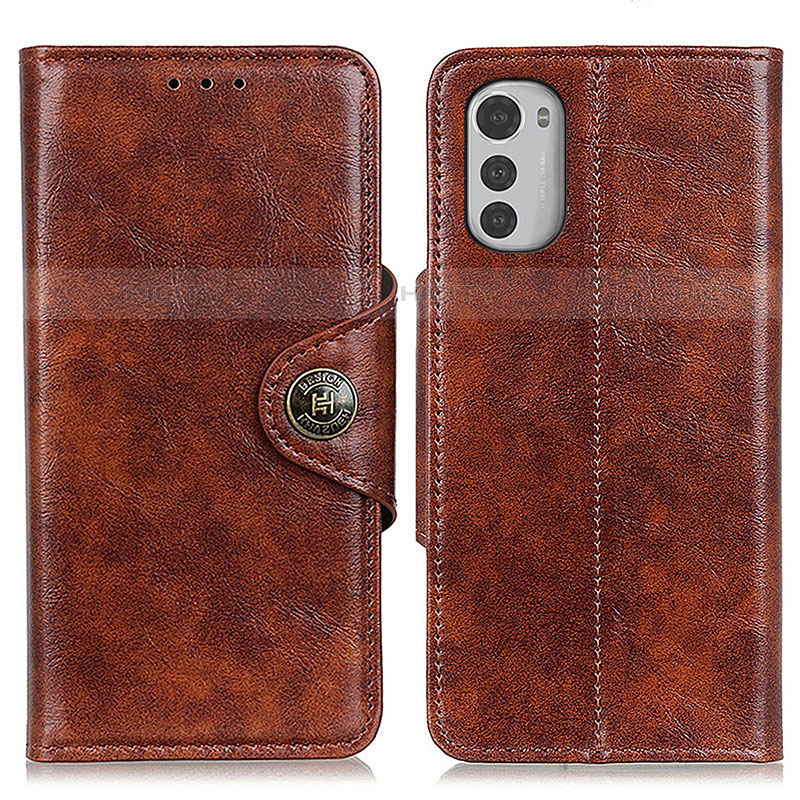 Funda de Cuero Cartera con Soporte Carcasa M04L para Motorola Moto E32 Marron