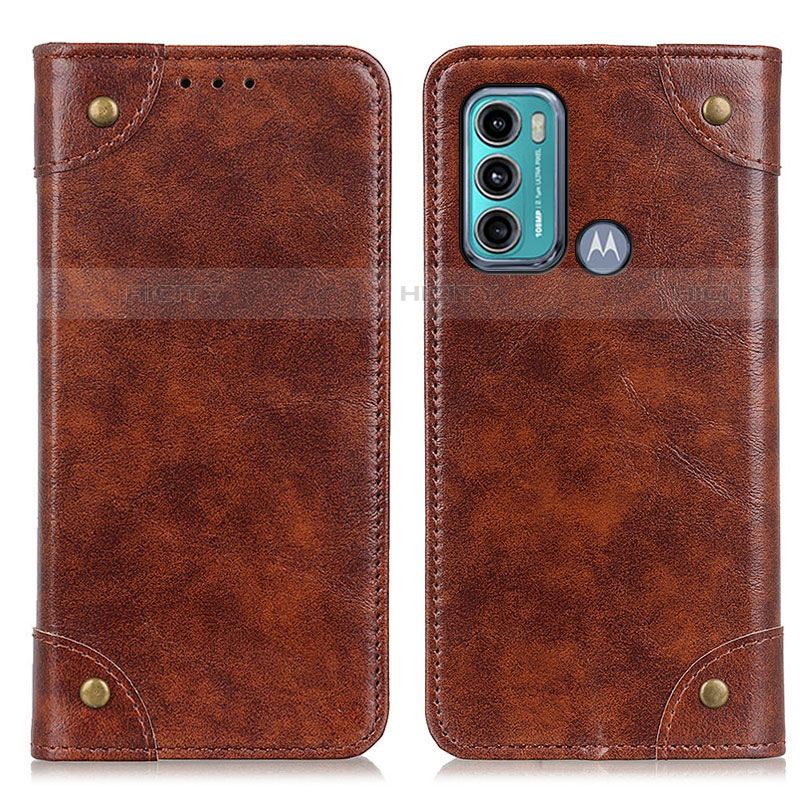 Funda de Cuero Cartera con Soporte Carcasa M04L para Motorola Moto G40 Fusion Marron