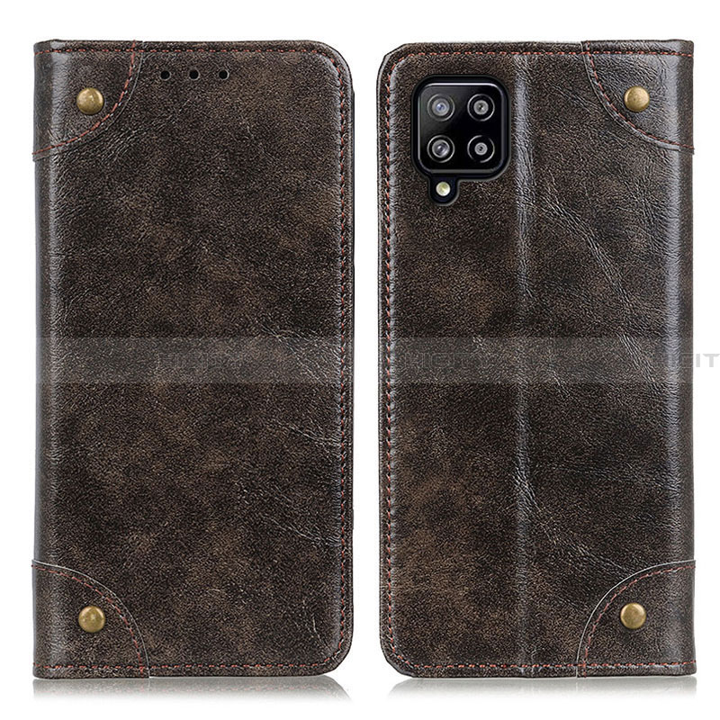 Funda de Cuero Cartera con Soporte Carcasa M04L para Samsung Galaxy A22 4G Bronze