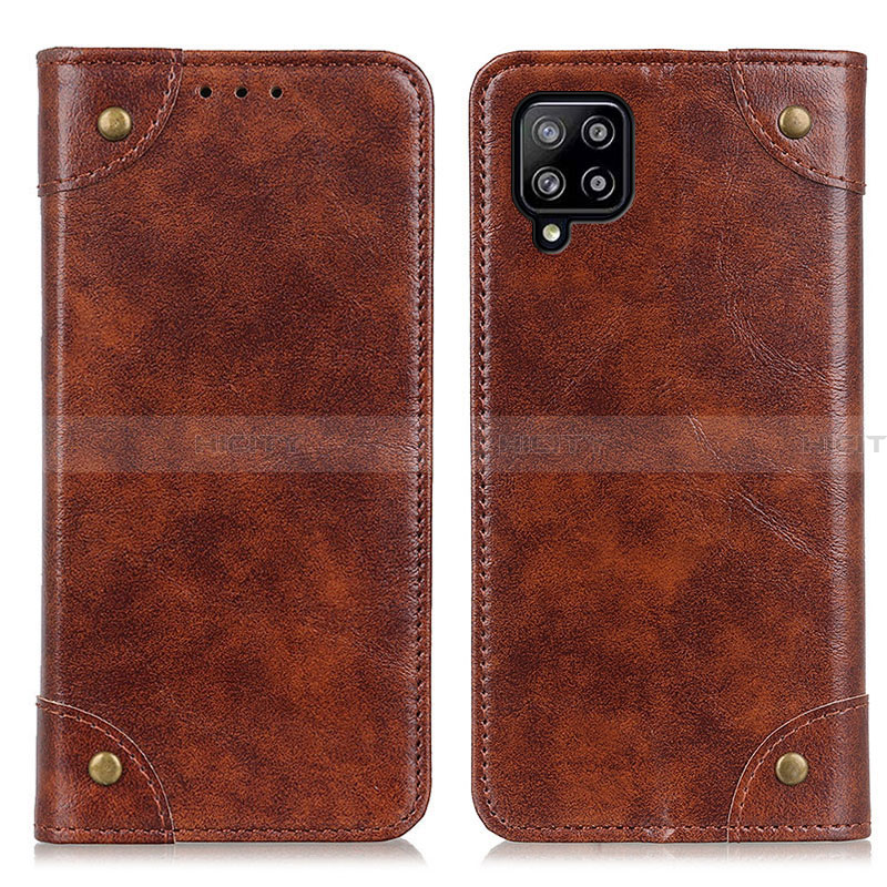 Funda de Cuero Cartera con Soporte Carcasa M04L para Samsung Galaxy A22 4G Marron