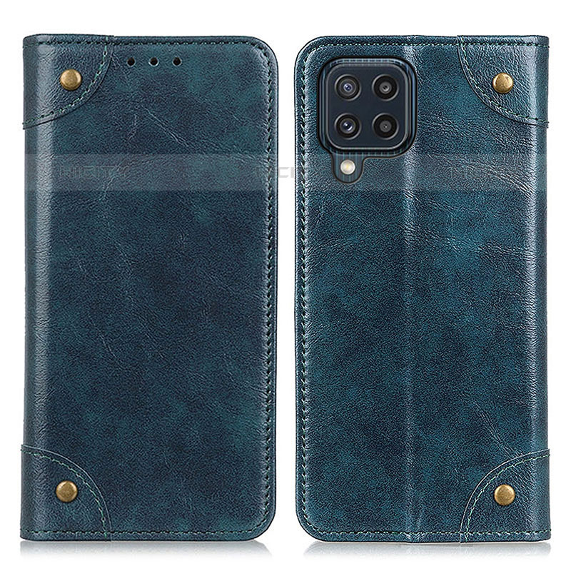 Funda de Cuero Cartera con Soporte Carcasa M04L para Samsung Galaxy M32 4G Azul