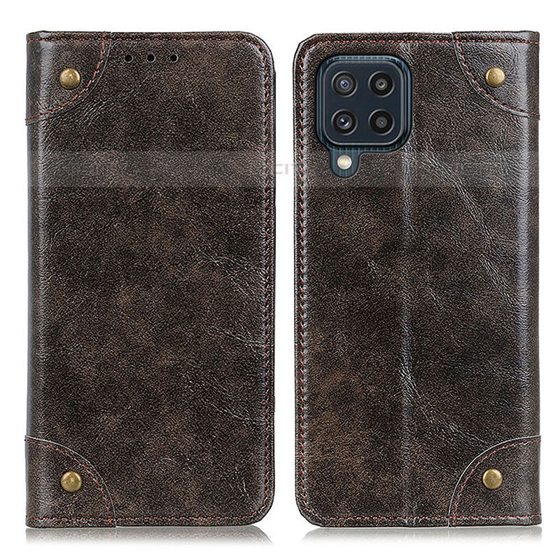 Funda de Cuero Cartera con Soporte Carcasa M04L para Samsung Galaxy M32 4G Bronze