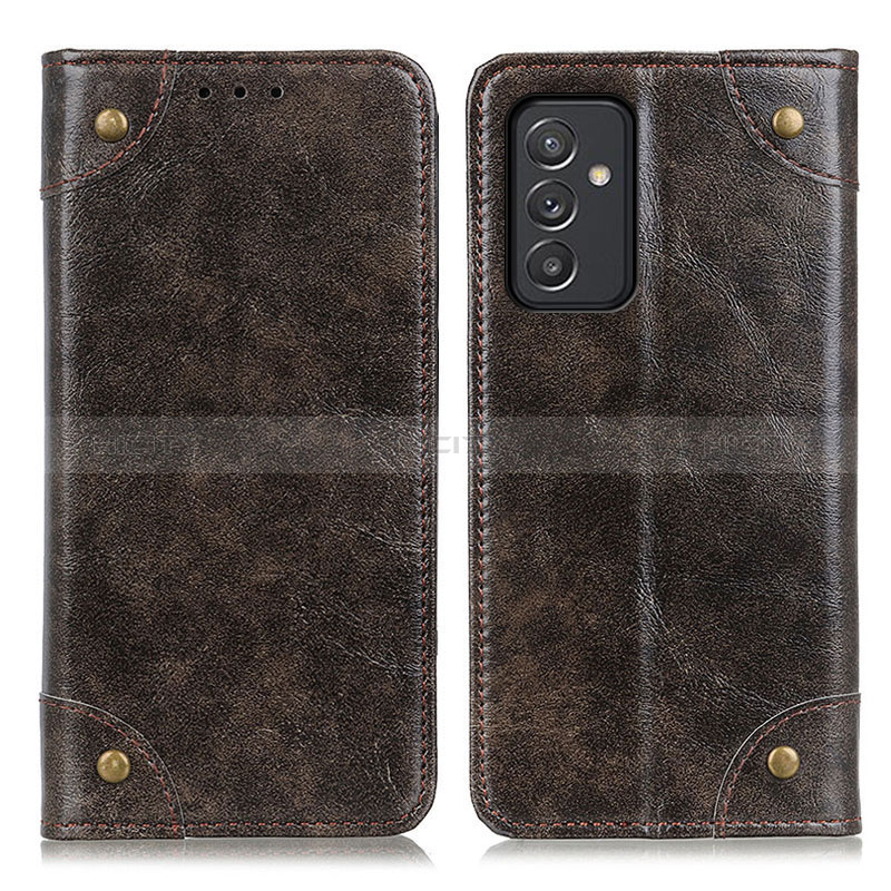 Funda de Cuero Cartera con Soporte Carcasa M04L para Samsung Galaxy Quantum2 5G Bronze