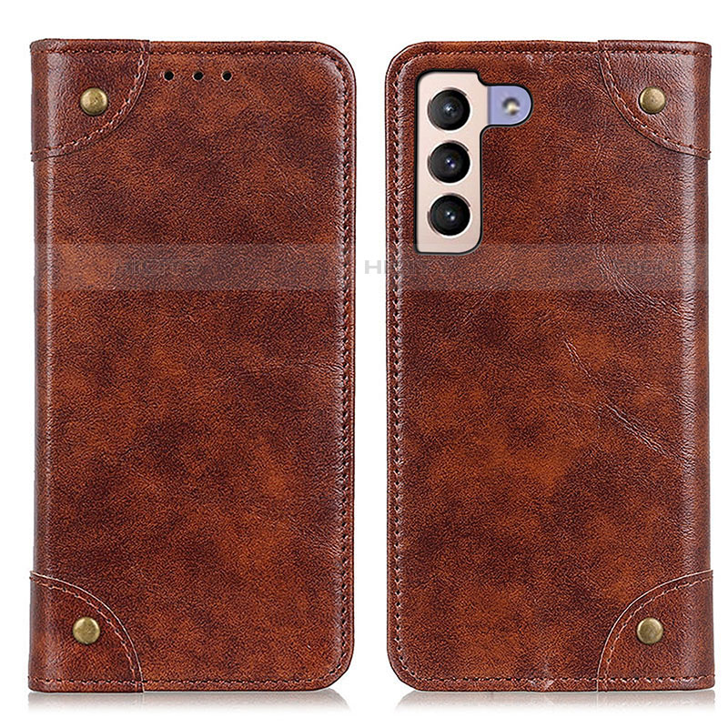 Funda de Cuero Cartera con Soporte Carcasa M04L para Samsung Galaxy S21 5G Marron