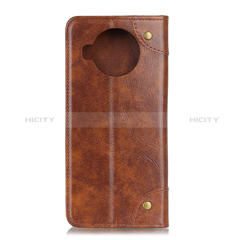 Funda de Cuero Cartera con Soporte Carcasa M04L para Xiaomi Mi 10i 5G Marron