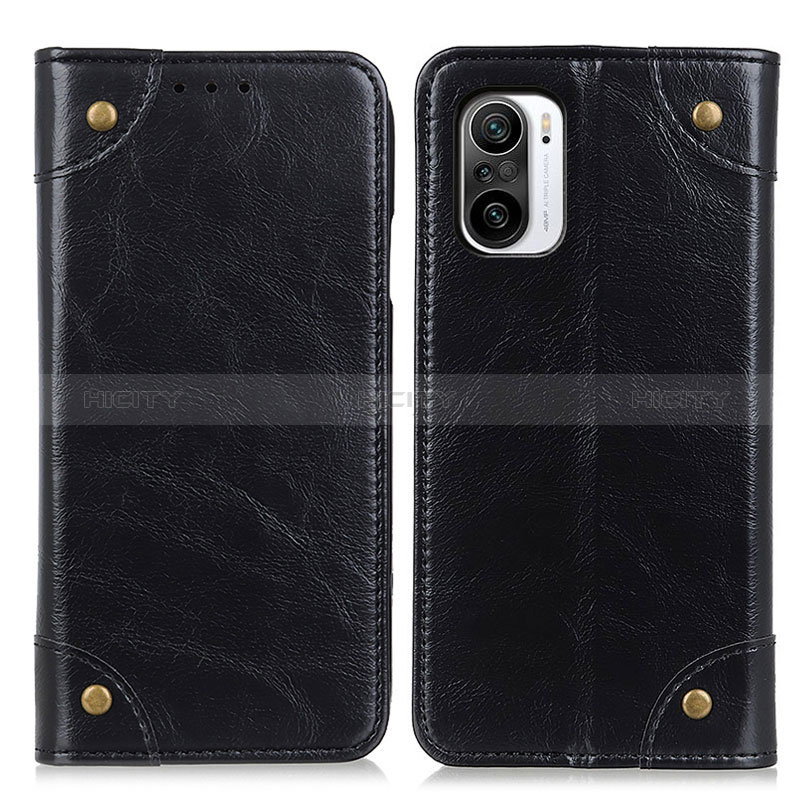 Funda de Cuero Cartera con Soporte Carcasa M04L para Xiaomi Mi 11i 5G Negro