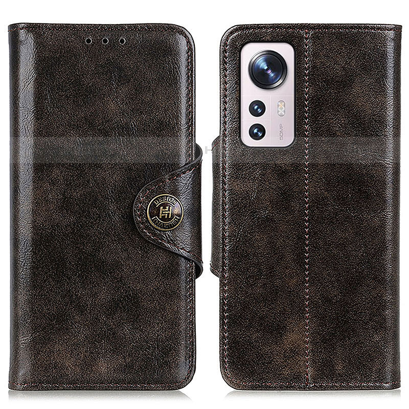 Funda de Cuero Cartera con Soporte Carcasa M04L para Xiaomi Mi 12 5G Marron