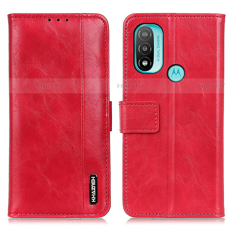 Funda de Cuero Cartera con Soporte Carcasa M05L para Motorola Moto E20 Rojo