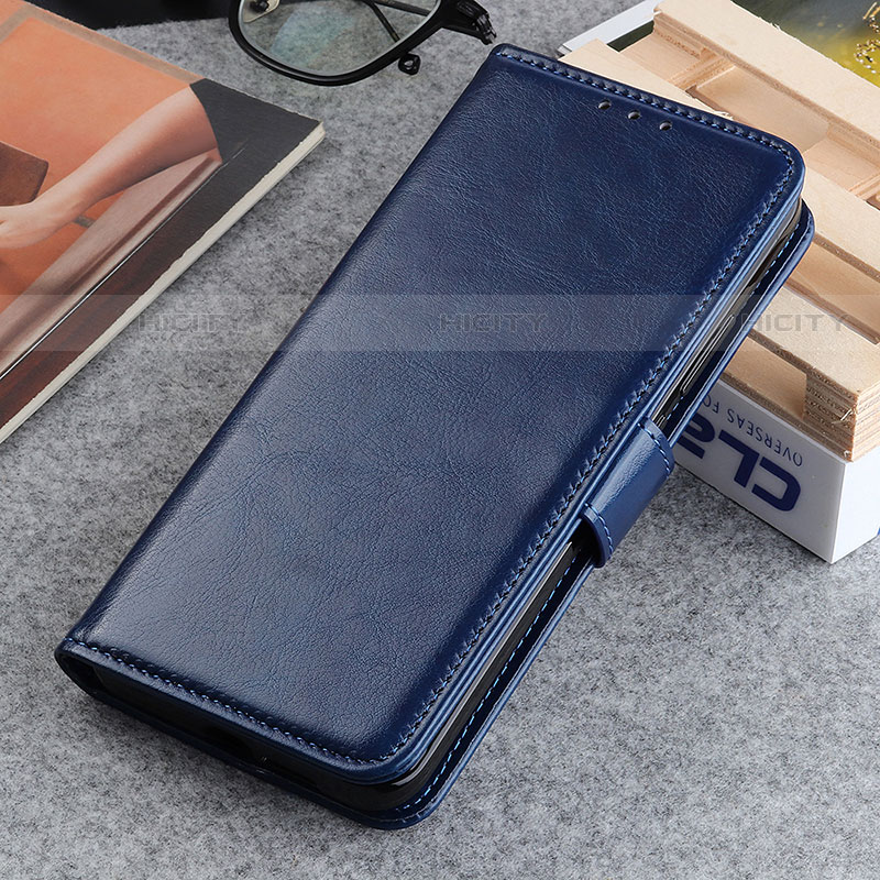 Funda de Cuero Cartera con Soporte Carcasa M05L para Motorola Moto Edge Plus (2022) 5G Azul