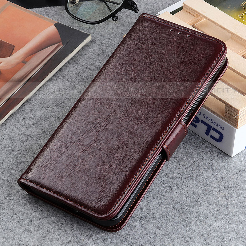 Funda de Cuero Cartera con Soporte Carcasa M05L para Motorola Moto Edge Plus (2022) 5G Marron