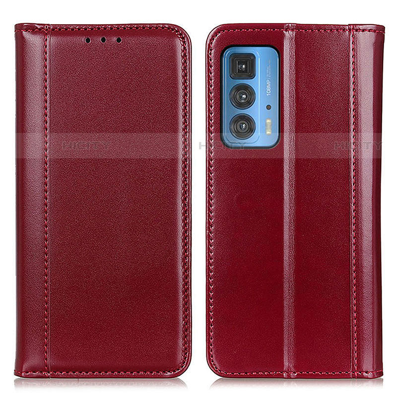 Funda de Cuero Cartera con Soporte Carcasa M05L para Motorola Moto Edge S Pro 5G Rojo