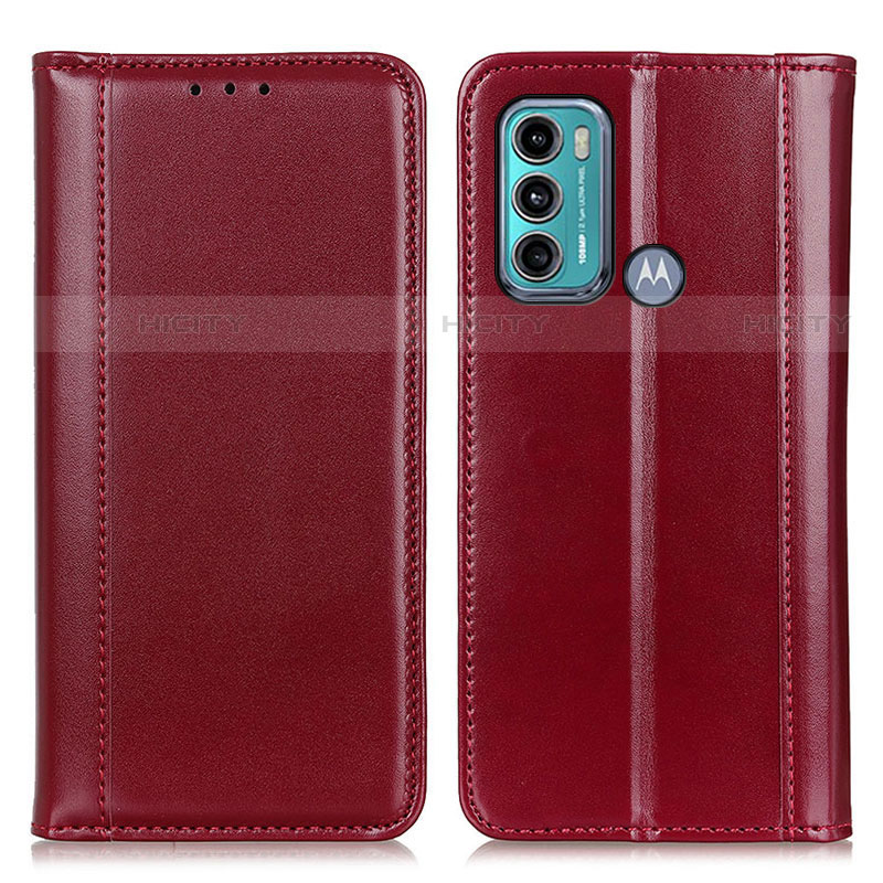 Funda de Cuero Cartera con Soporte Carcasa M05L para Motorola Moto G40 Fusion Rojo