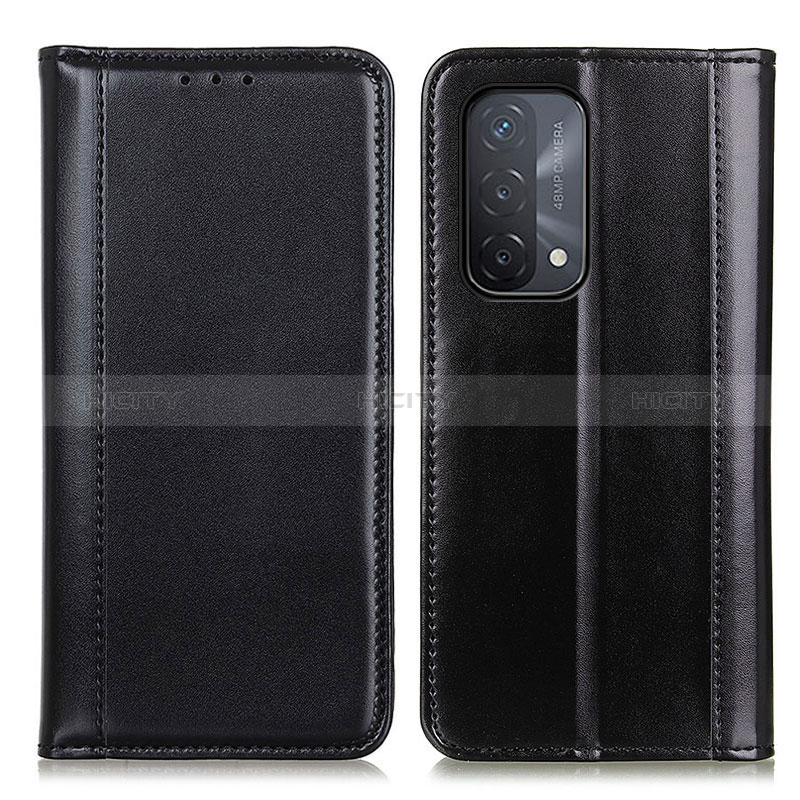 Funda de Cuero Cartera con Soporte Carcasa M05L para Oppo A54 5G Negro