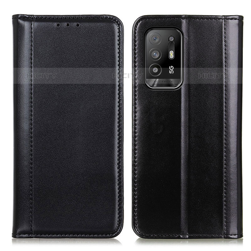 Funda de Cuero Cartera con Soporte Carcasa M05L para Oppo A95 5G Negro