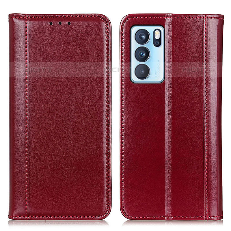 Funda de Cuero Cartera con Soporte Carcasa M05L para Oppo Reno6 Pro 5G India