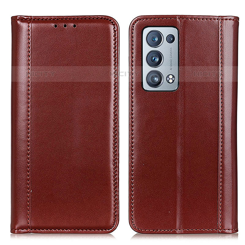 Funda de Cuero Cartera con Soporte Carcasa M05L para Oppo Reno6 Pro+ Plus 5G