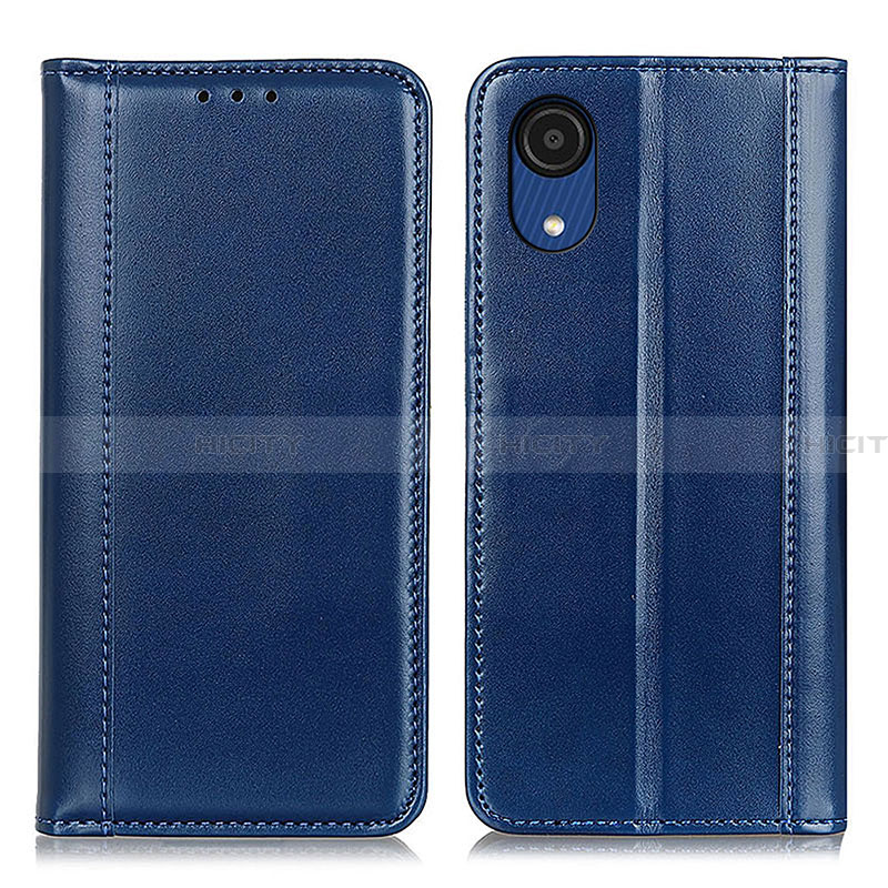 Funda de Cuero Cartera con Soporte Carcasa M05L para Samsung Galaxy A03 Core Azul