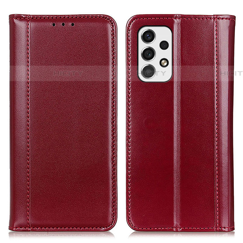 Funda de Cuero Cartera con Soporte Carcasa M05L para Samsung Galaxy A53 5G Rojo