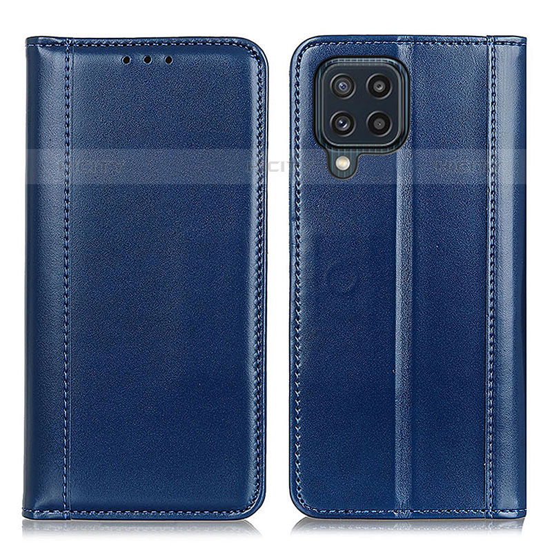 Funda de Cuero Cartera con Soporte Carcasa M05L para Samsung Galaxy M32 4G Azul