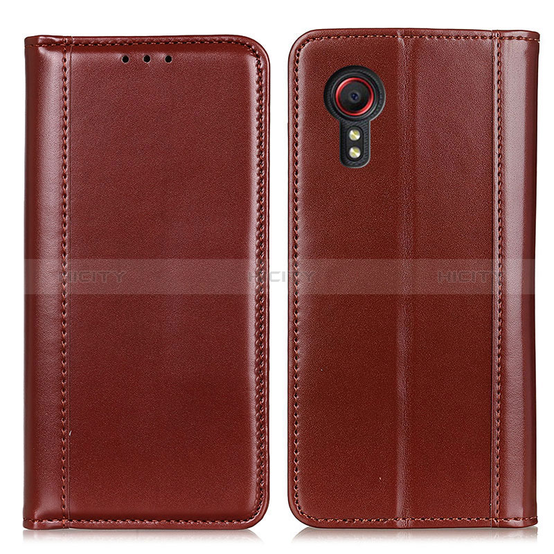 Funda de Cuero Cartera con Soporte Carcasa M05L para Samsung Galaxy XCover 5 SM-G525F Marron