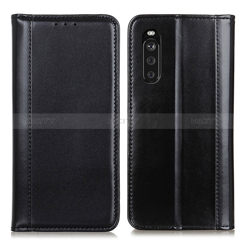 Funda de Cuero Cartera con Soporte Carcasa M05L para Sony Xperia 10 III SO-52B Negro