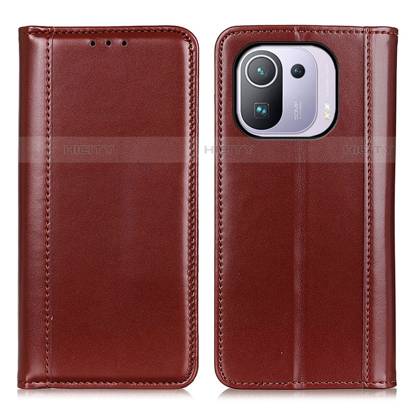 Funda de Cuero Cartera con Soporte Carcasa M05L para Xiaomi Mi 11 Pro 5G Marron