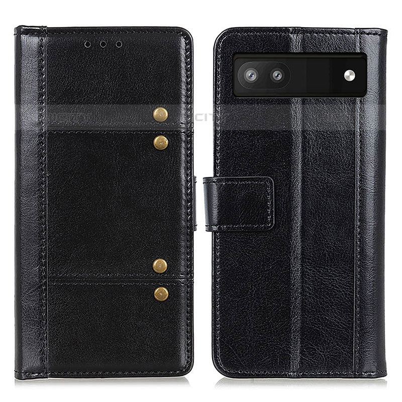 Funda de Cuero Cartera con Soporte Carcasa M06L para Google Pixel 6a 5G Negro