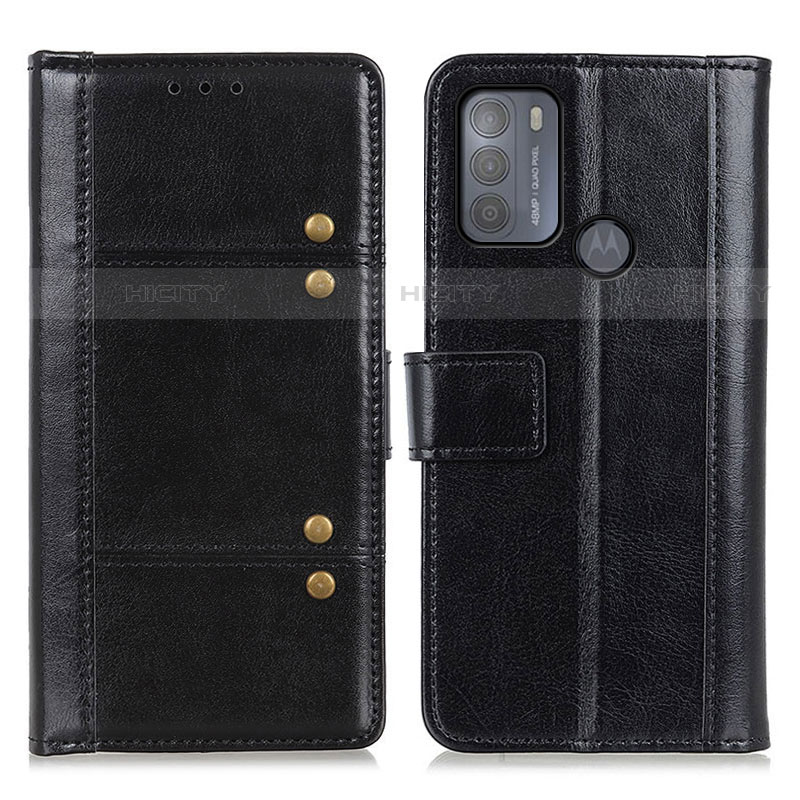 Funda de Cuero Cartera con Soporte Carcasa M06L para Motorola Moto G50 Negro