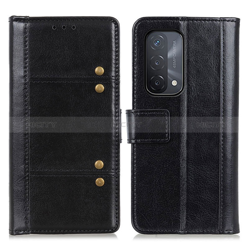 Funda de Cuero Cartera con Soporte Carcasa M06L para Oppo A54 5G Negro