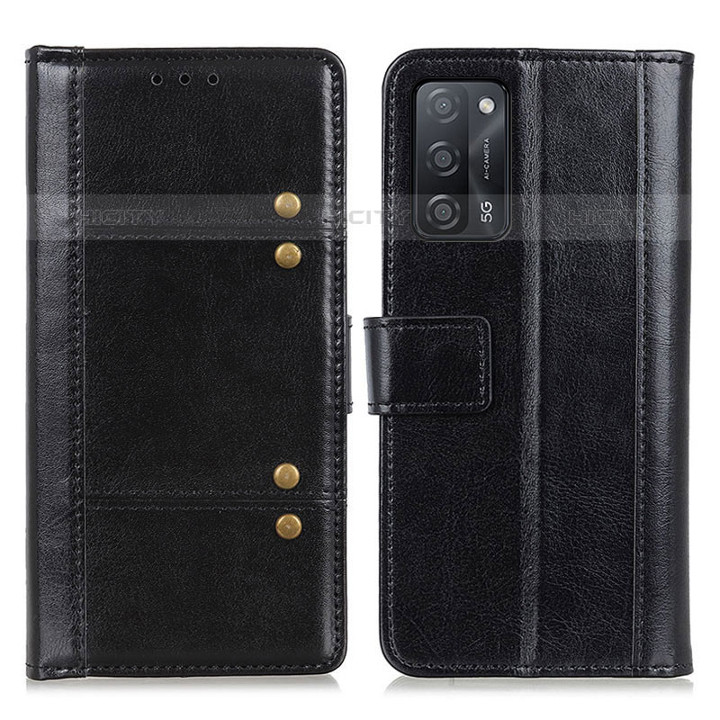 Funda de Cuero Cartera con Soporte Carcasa M06L para Oppo A55 5G Negro