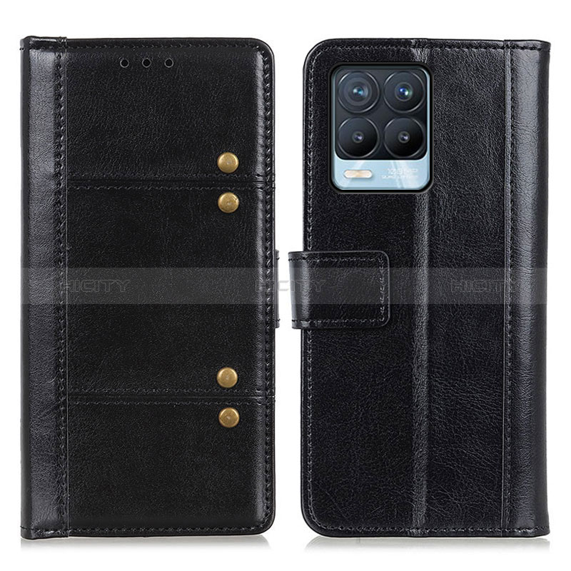 Funda de Cuero Cartera con Soporte Carcasa M06L para Realme 8 4G Negro