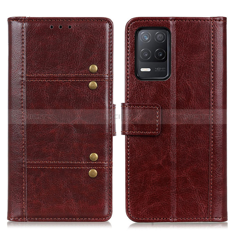 Funda de Cuero Cartera con Soporte Carcasa M06L para Realme 8 5G Marron