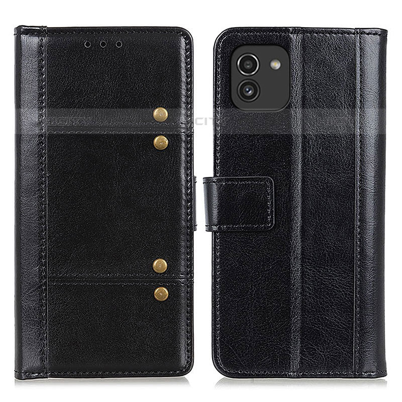 Funda de Cuero Cartera con Soporte Carcasa M06L para Samsung Galaxy A03 Negro