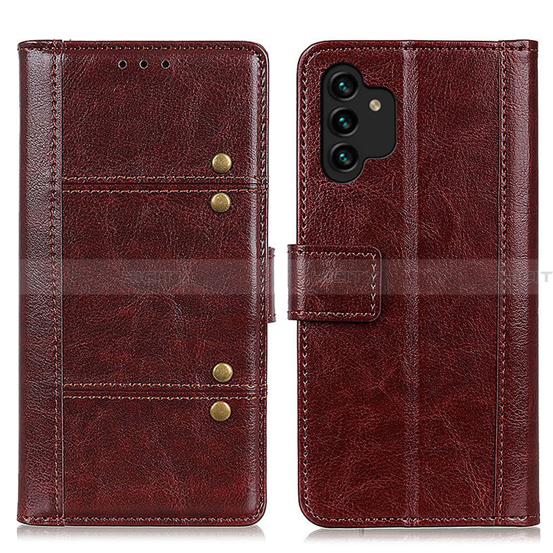 Funda de Cuero Cartera con Soporte Carcasa M06L para Samsung Galaxy A13 4G Marron