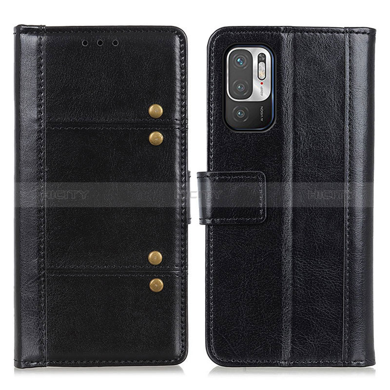 Funda de Cuero Cartera con Soporte Carcasa M06L para Xiaomi Redmi Note 10T 5G Negro