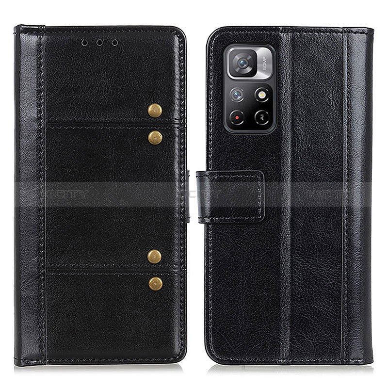 Funda de Cuero Cartera con Soporte Carcasa M06L para Xiaomi Redmi Note 11T 5G Negro