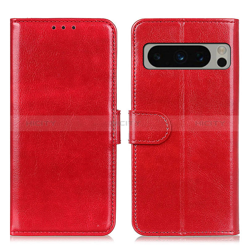 Funda de Cuero Cartera con Soporte Carcasa M07L para Google Pixel 8 Pro 5G Rojo