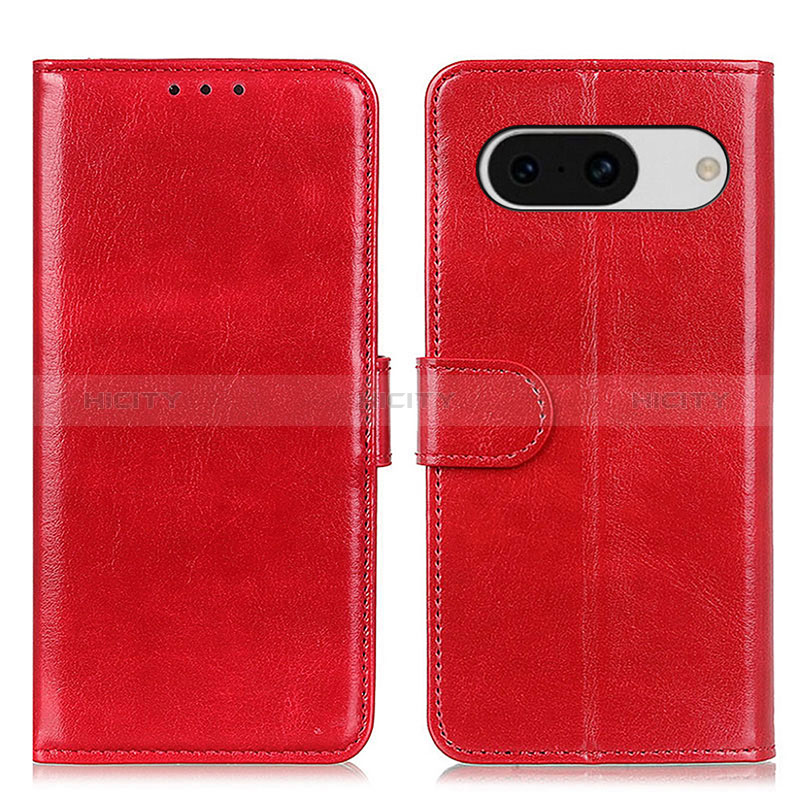 Funda de Cuero Cartera con Soporte Carcasa M07L para Google Pixel 8a 5G Rojo