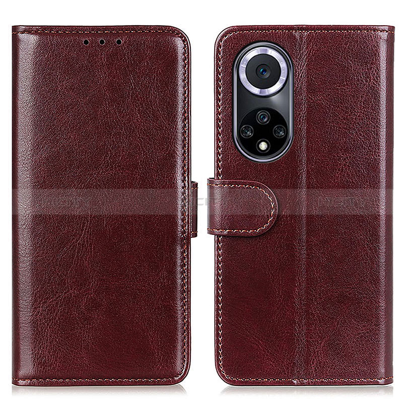 Funda de Cuero Cartera con Soporte Carcasa M07L para Huawei Honor 50 5G Marron