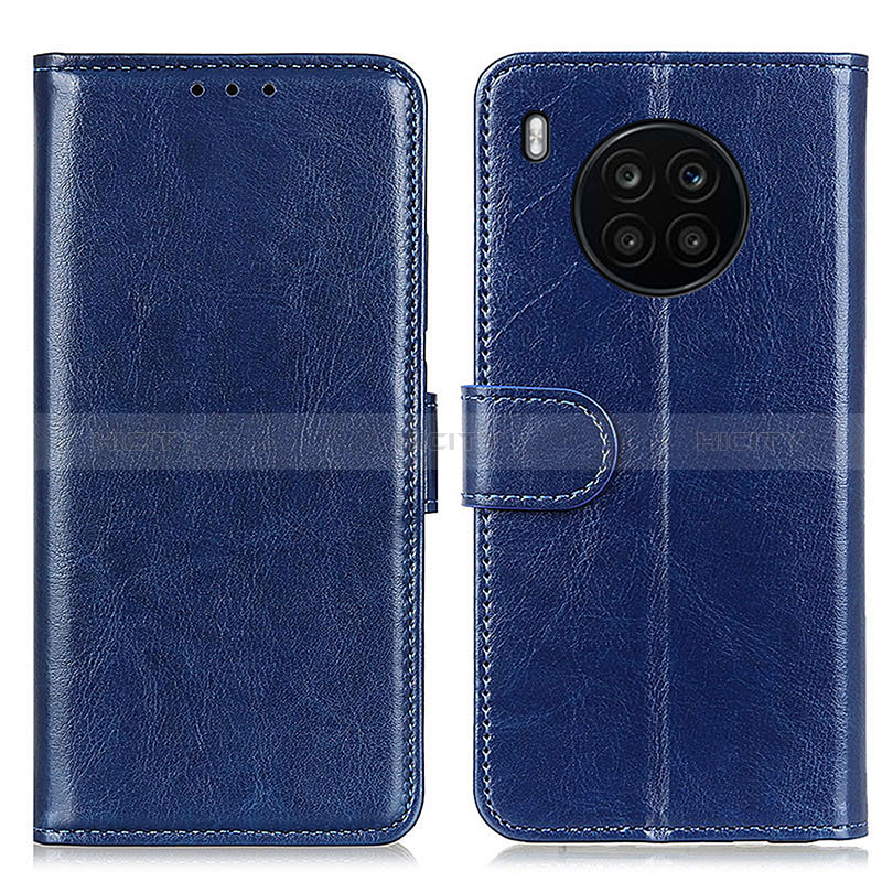 Funda de Cuero Cartera con Soporte Carcasa M07L para Huawei Honor 50 Lite Azul