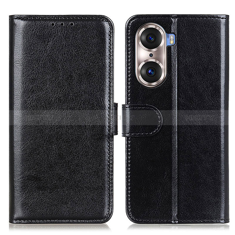 Funda de Cuero Cartera con Soporte Carcasa M07L para Huawei Honor 60 5G Negro