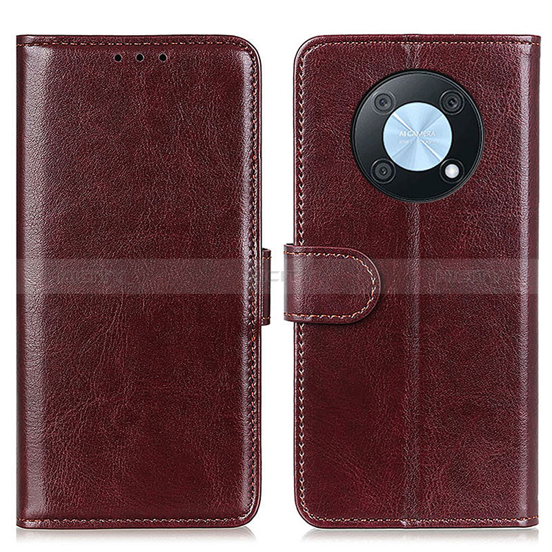 Funda de Cuero Cartera con Soporte Carcasa M07L para Huawei Nova Y90 Marron